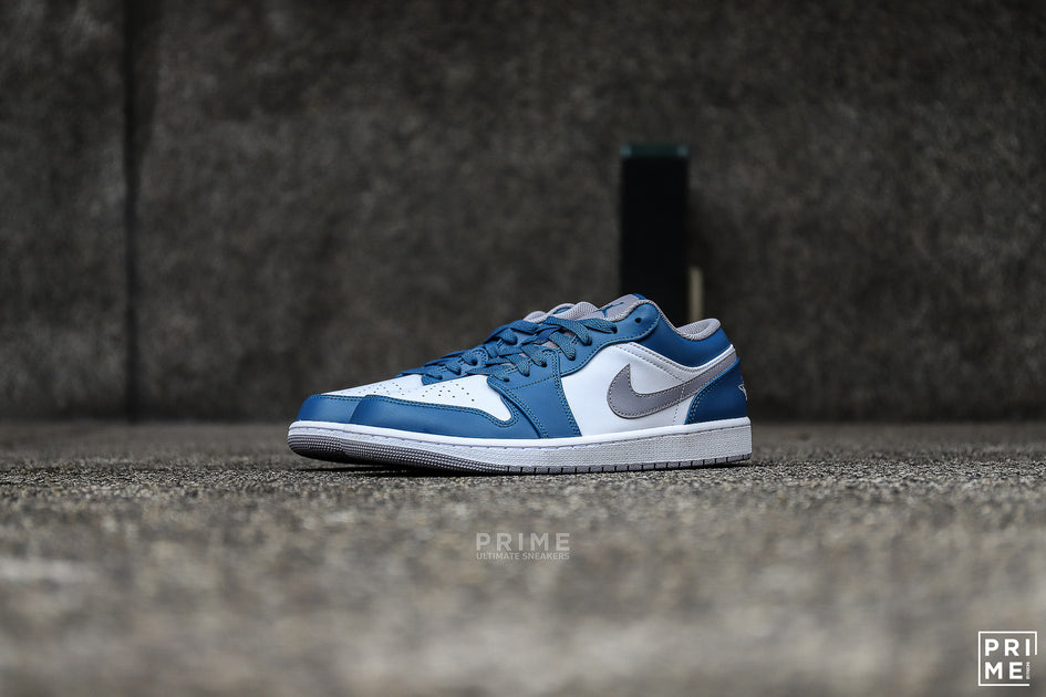 Nike Air Jordan 1 Low True Blue / Cement Grey White (553558 412