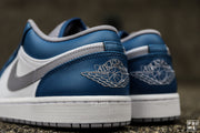 Nike Air Jordan 1 Low True Blue  / Cement Grey White  (553558 412)