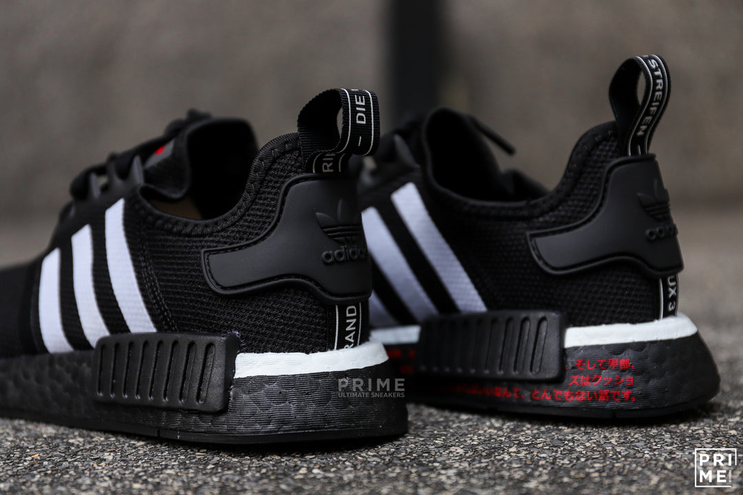Adidas NMD R1 Core Black / Scarlet / Cloud White (H01926) – Prime