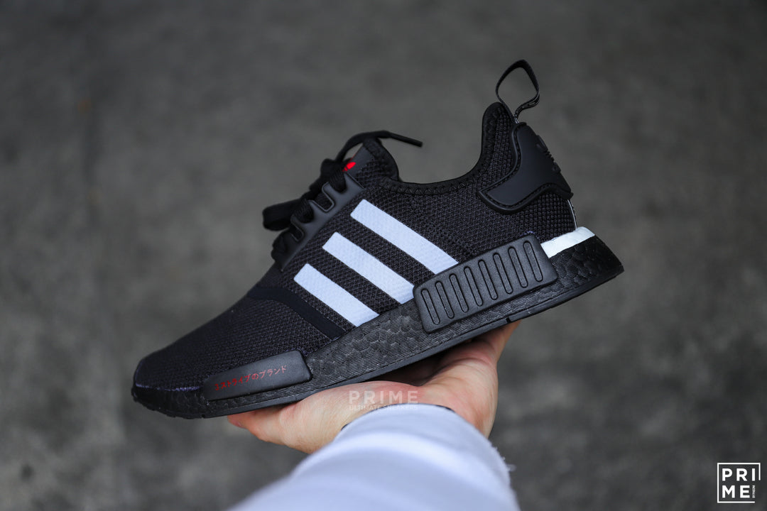 Adidas NMD R1 Core Black / Scarlet / Cloud White (H01926) – Prime