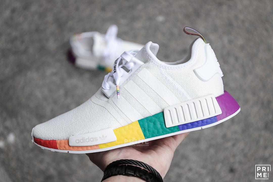 Adidas NMD R1 PRIDE Cloud White Limited Love unite FY9024 Prime