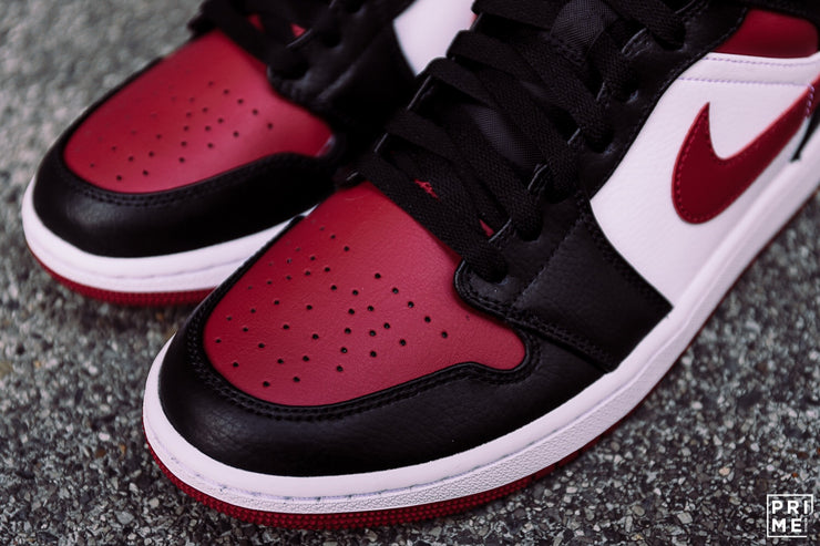 Nike Air Jordan 1 MID  BLACK/NOBLE RED / WHITE (554724066)