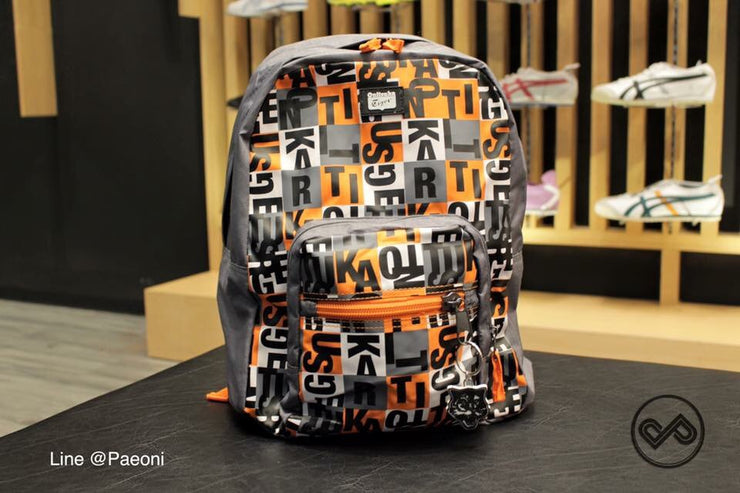 Onitsuka Tiger Backpack  Grey-Orange